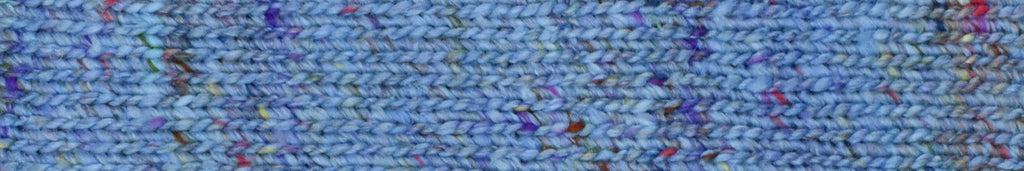 Noro Kompeito, cotton, silk yarn, sport/DK, Matsue 08 tweed on soft blue by Red Beauty Textiles