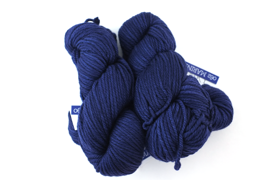 Malabrigo Chunky in color Marine, Bulky Weight Merino Wool Knitting Yarn, deep navy blue, #062 - Red Beauty Textiles