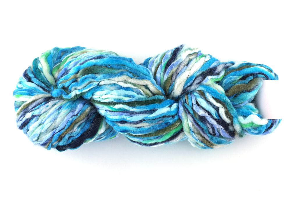 Super Bulky weight Enorme in Amalfi 18, blue shades, wool blend yarn by Louisa Harding by Red Beauty Textiles