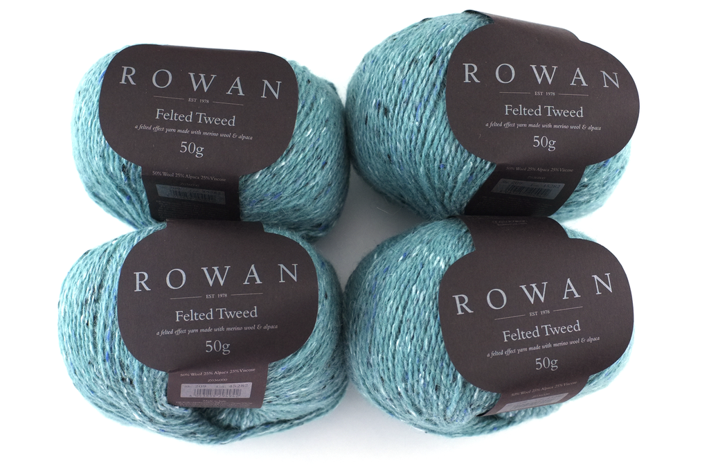 Rowan Felted Tweed Eden 209, light blue-green, merino, alpaca, viscose knitting yarn by Red Beauty Textiles