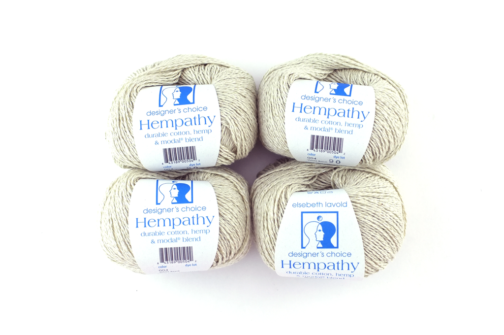 Hempathy no 004, White Beach, hemp, cotton, modal, beige heather, linen-like DK weight knitting yarn by Red Beauty Textiles