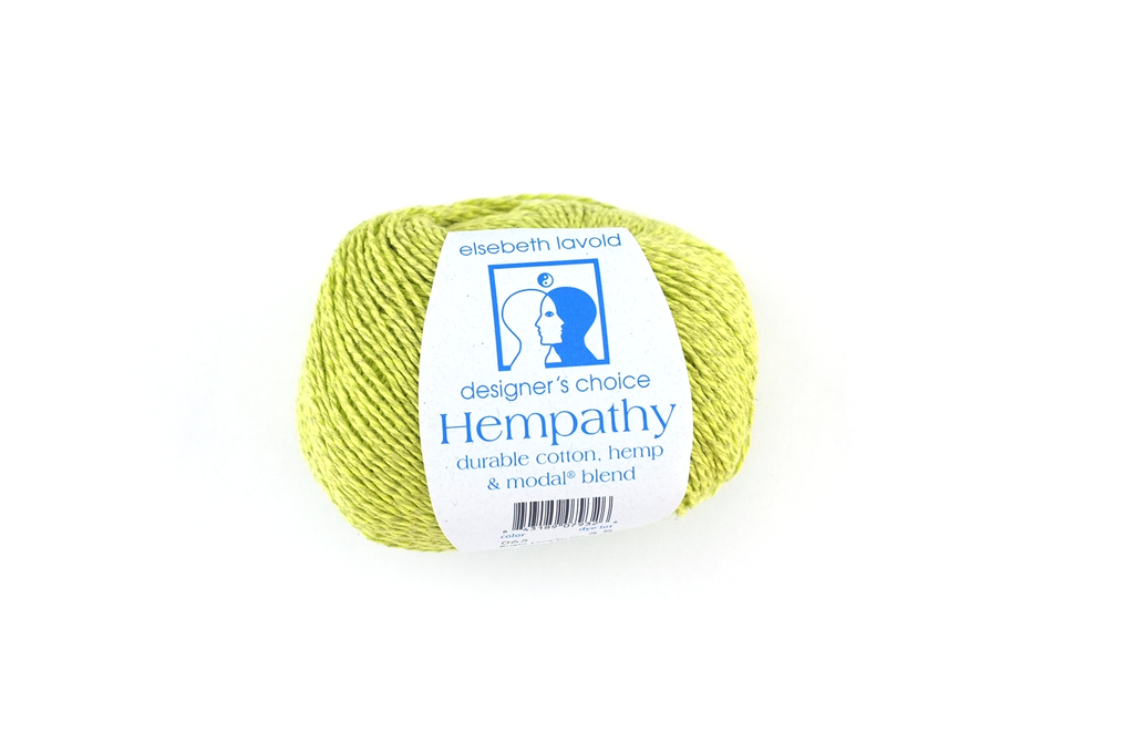Hempathy no 065, Bright Lime Green, hemp yarn, linen-like DK weight knitting yarn by Red Beauty Textiles