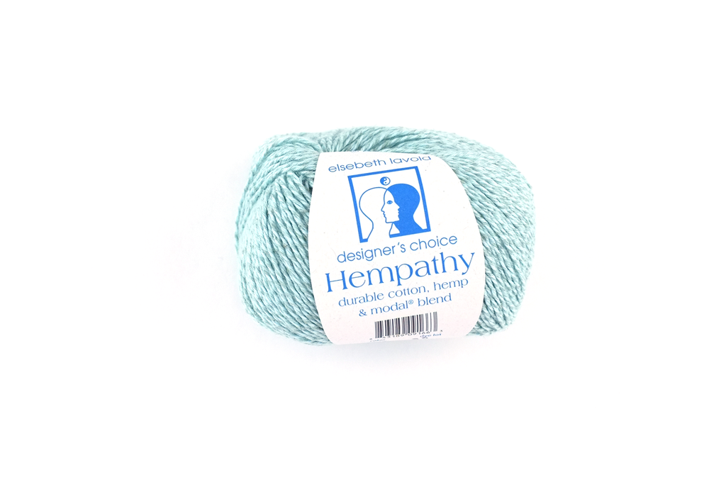 Hempathy no 077, Ionic Sky, hemp, cotton, modal, linen-like DK weight knitting yarn by Red Beauty Textiles