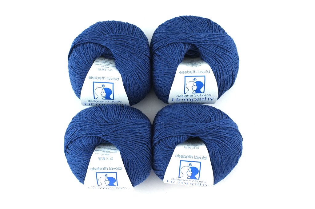 Hempathy no 116 Cobalt, hemp, cotton, DK weight knitting yarn, cobalt blue by Red Beauty Textiles