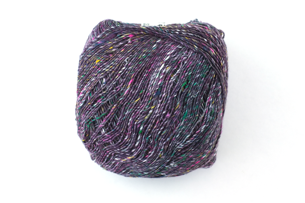 Noro Kakigori, cotton and silk yarn, sport/DK, gray-red tweed, jumbo skeins, col 24 by Red Beauty Textiles