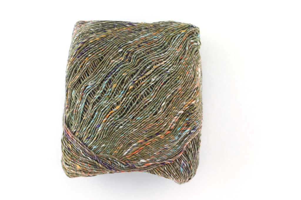 Noro Kakigori, cotton and silk sport/DK weight yarn, olive tan tweed, jumbo skeins, col 32 by Red Beauty Textiles