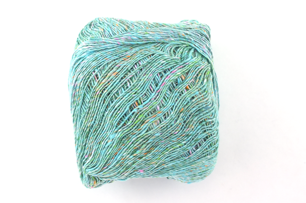 Noro Kakigori, cotton and silk yarn, sport/DK, light teal tweed, jumbo skeins, col 23 by Red Beauty Textiles