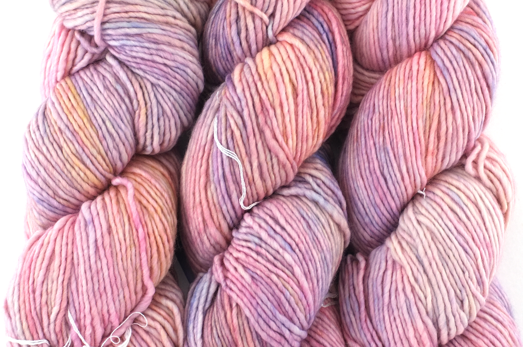 Malabrigo Worsted in color Rosalinda, #398, Merino Wool Aran Weight Knitting Yarn, beautiful pinks, peach by Red Beauty Textiles