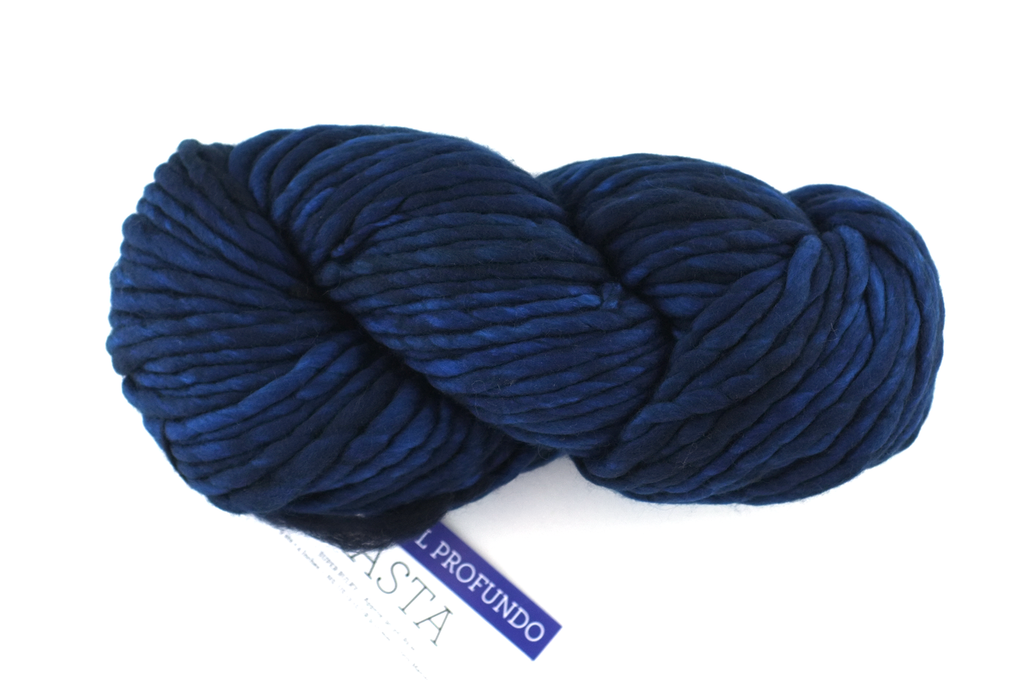 Malabrigo Rasta in color Azul Profundo, Merino Wool Super Bulky Knitting Yarn, deep blues, #150 - Red Beauty Textiles