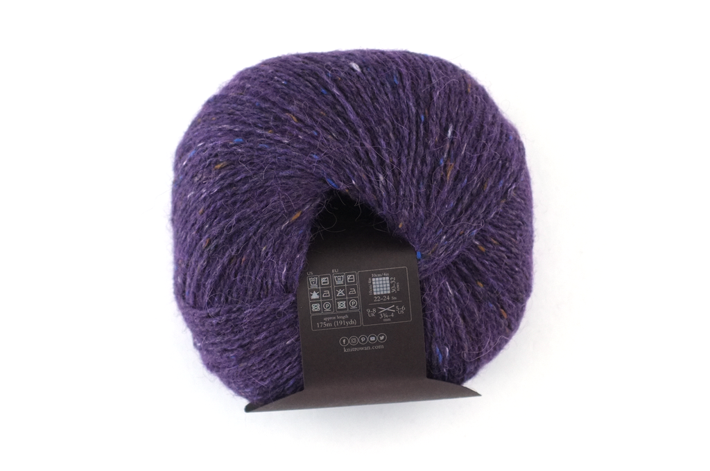 Rowan Felted Tweed Bilberry 151, dark reddish purple, merino, alpaca, viscose knitting yarn by Red Beauty Textiles