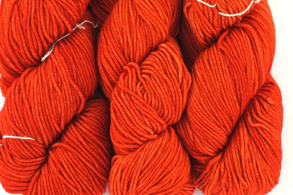 Malabrigo Rios in color Glazed Carrot, merino wool worsted weight knitting yarn, orange, #016 - Red Beauty Textiles