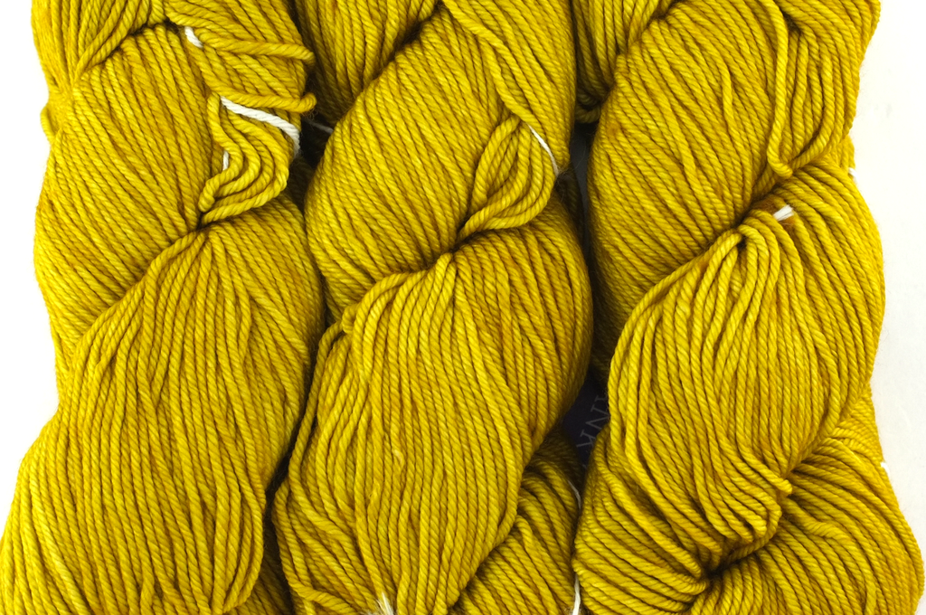 Malabrigo Rios in color Frank Ochre, Worsted Weight Superwash Merino Wool Knitting Yarn, rich ochre yellow, #035 by Red Beauty Textiles