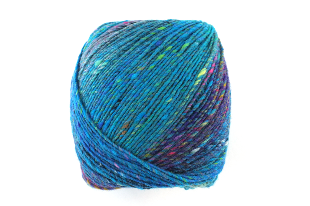 Noro Viola color 001, aran weight knitting yarn, dragon skeins, turquoise mix, Sawara, 100% wool by Red Beauty Textiles