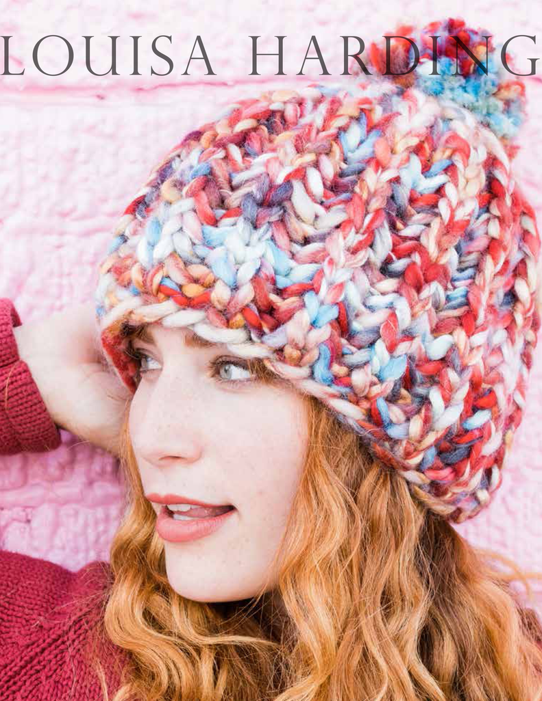 Bryce Canyon beanie with Enorme, a free digital knitting pattern by Red Beauty Textiles