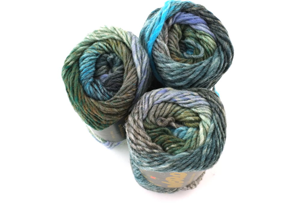 Noro Kureyon Color 150, Worsted Weight 100% Wool Knitting Yarn, grays, olive, teal by Red Beauty Textiles