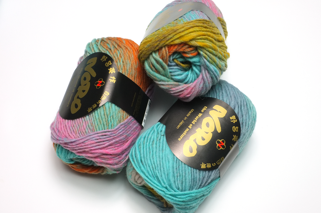 Noro Kureyon Color 421, Worsted Weight 100% Wool Knitting Yarn, pastels plus by Red Beauty Textiles