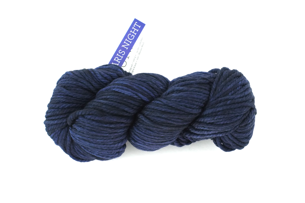 Malabrigo Chunky in color Paris Night, Bulky Weight Merino Wool Knitting Yarn, darkest blue, #052 - Red Beauty Textiles