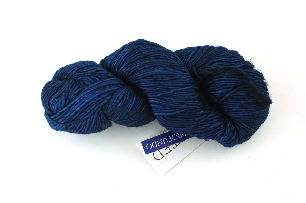 Malabrigo Worsted in color Azul Profundo, #150, Merino Wool Aran Weight Knitting Yarn, deep blue - Red Beauty Textiles