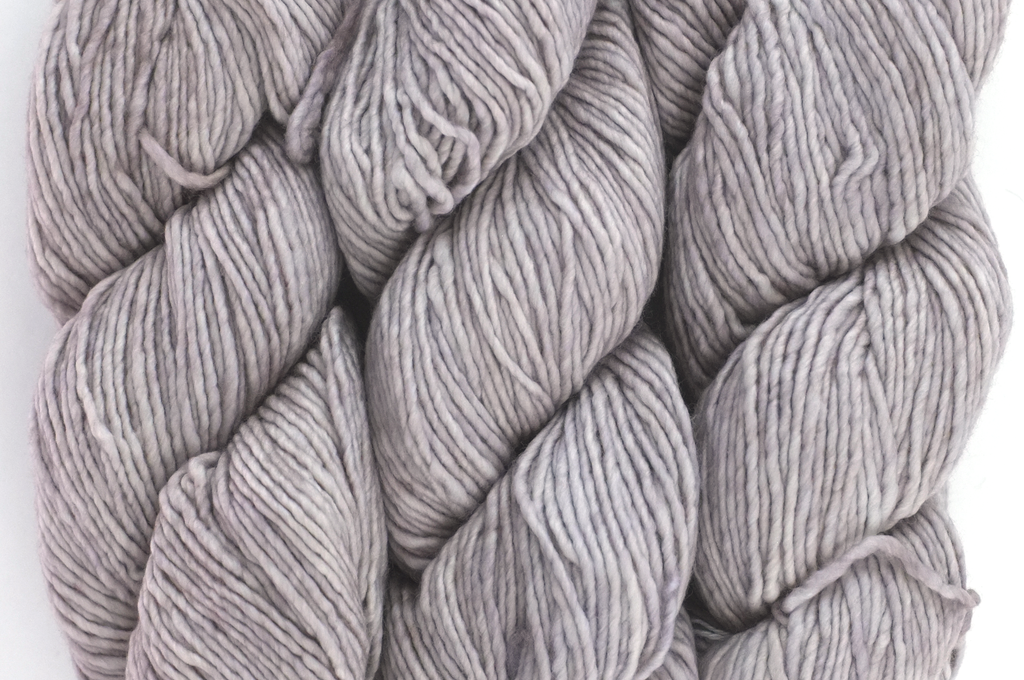 Malabrigo Worsted in color Pearl, #036, Merino Wool Aran Weight Knitting Yarn, pale gray - Red Beauty Textiles