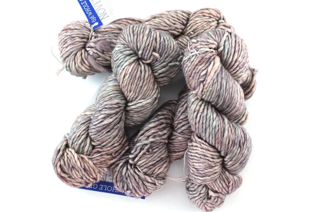 Malabrigo Noventa in color Whole Grain, Merino Wool Super Bulky Knitting Yarn, machine washable, tonal beiges, #429 - Red Beauty Textiles
