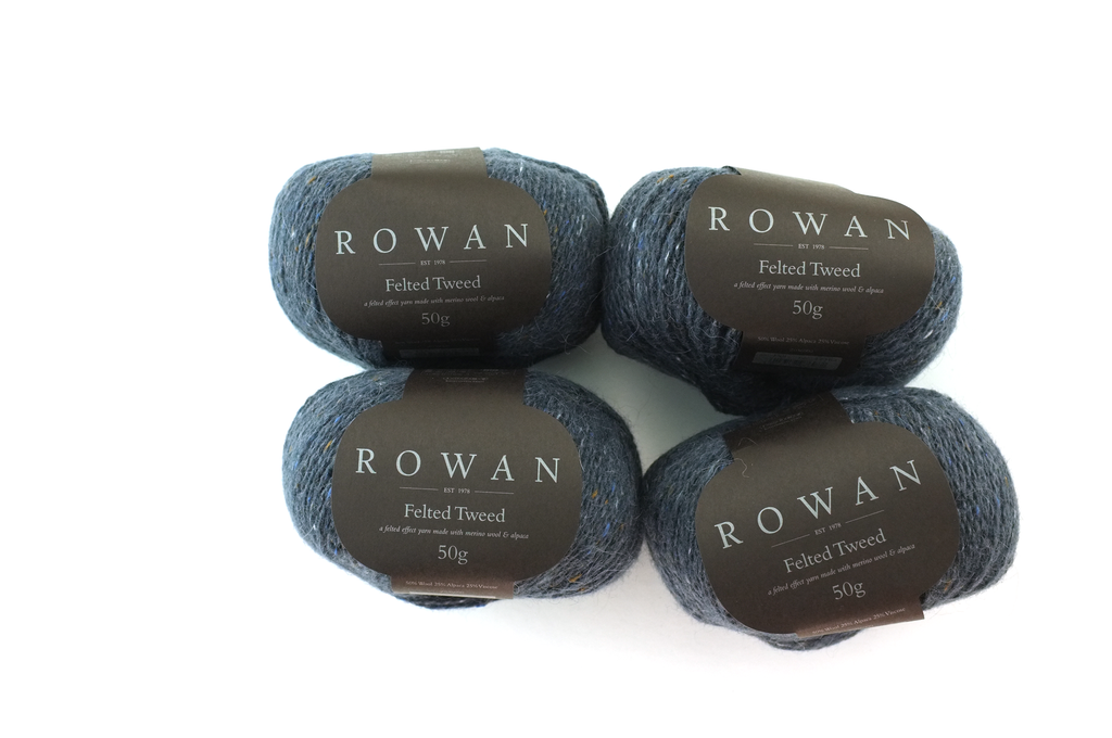 Rowan Felted Tweed Carbon 159, almost black, merino, alpaca, viscose knitting yarn by Red Beauty Textiles