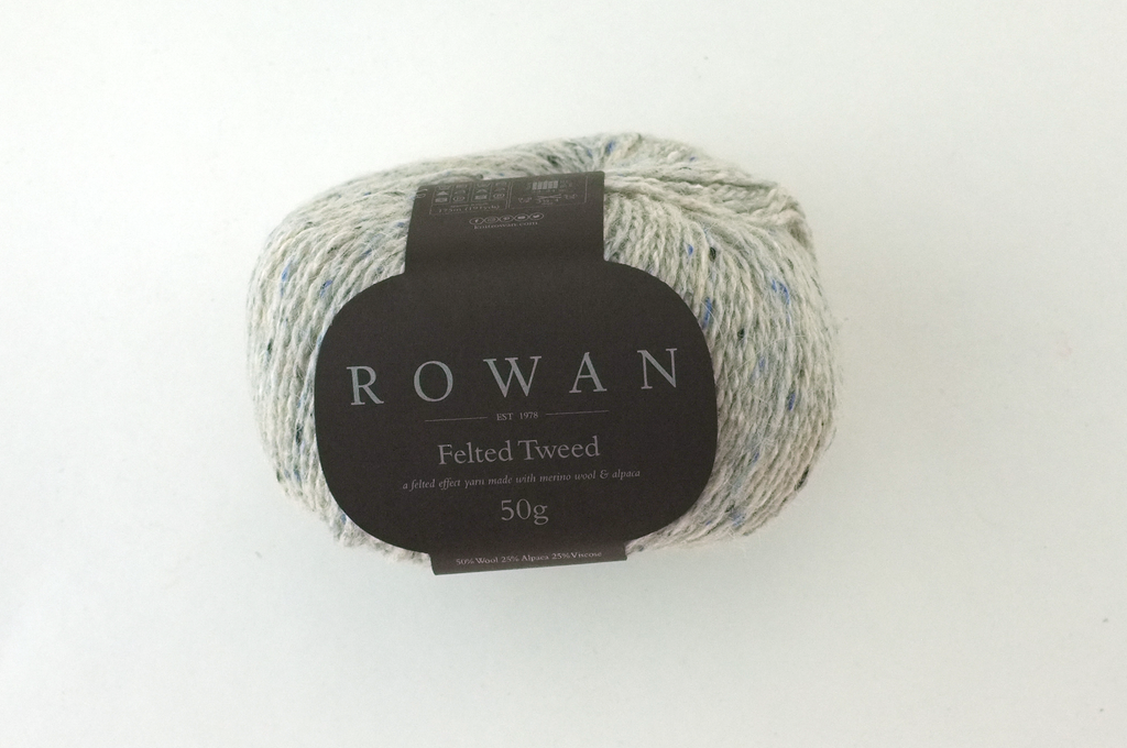 Rowan Felted Tweed Clay 177, light tweedy warmer gray, merino, alpaca, viscose knitting yarn by Red Beauty Textiles