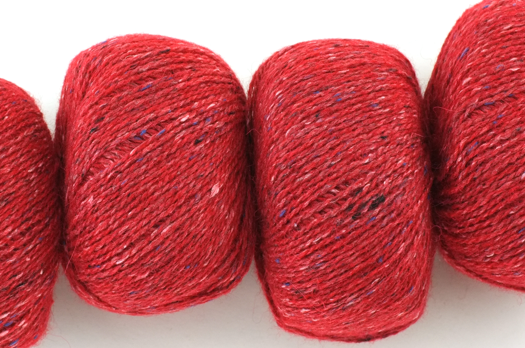 Rowan Felted Tweed Scarlet 222, bright intense red, merino, alpaca, viscose knitting yarn by Red Beauty Textiles