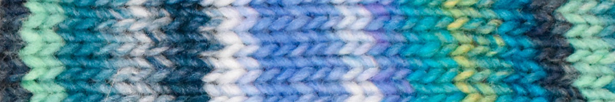 Noro Kureyon Color 359 Worsted Weight 100% Wool Knitting Yarn, blue, navy, white by Red Beauty Textiles