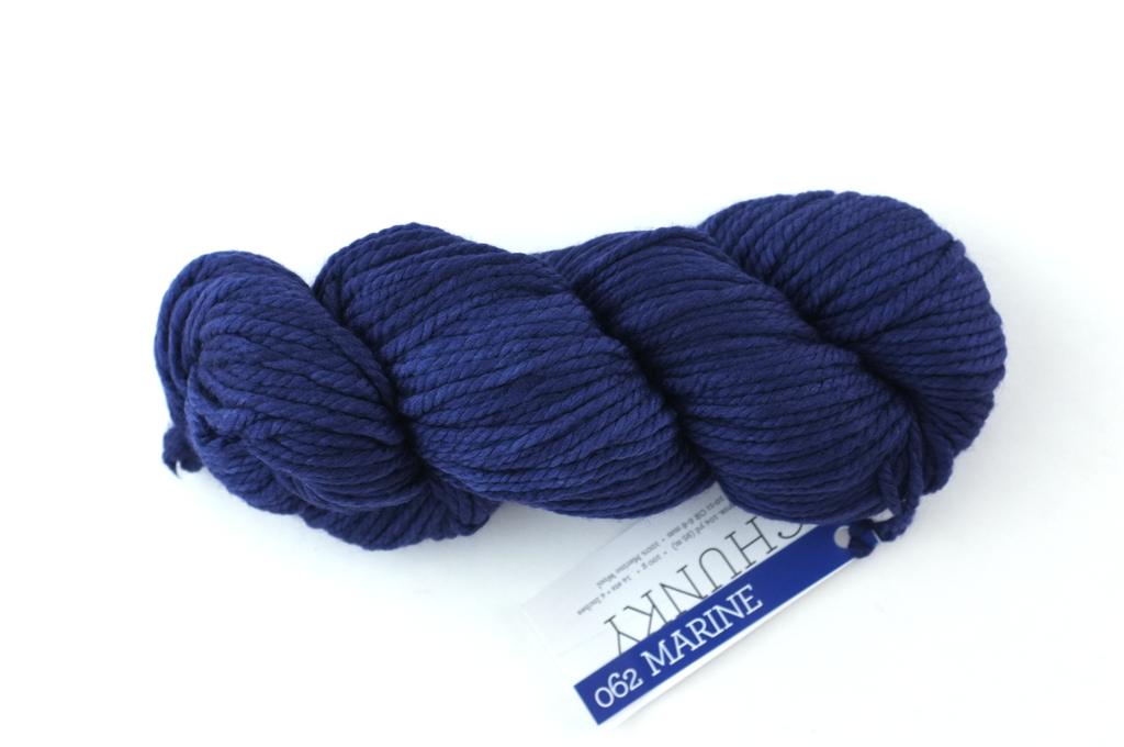 Malabrigo Chunky in color Marine, Bulky Weight Merino Wool Knitting Yarn, deep navy blue, #062 - Red Beauty Textiles