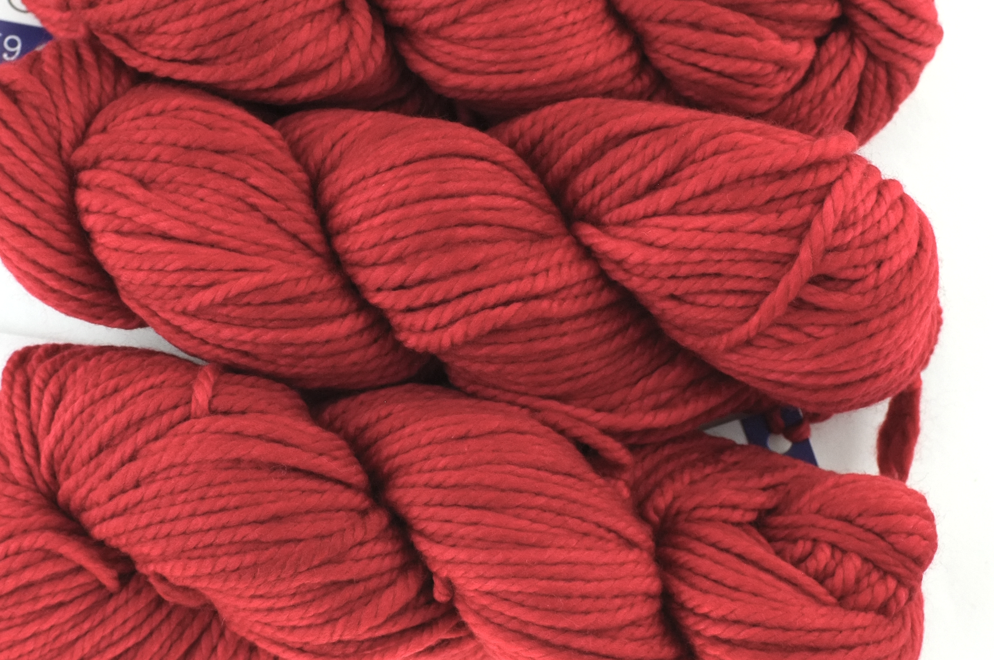 Malabrigo Chunky in color Ravelry Red, Bulky Weight Merino Wool Knitting Yarn, bright red, #611 by Red Beauty Textiles