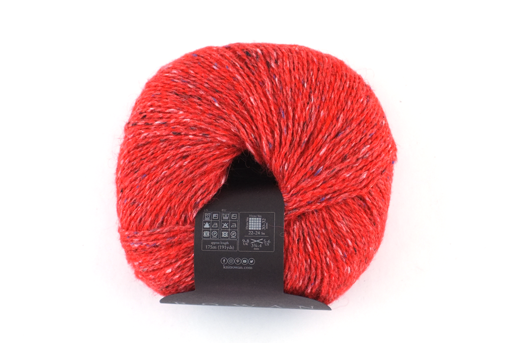 Rowan Felted Tweed Zinnia 198, bright orange, merino, alpaca, viscose knitting yarn - Red Beauty Textiles