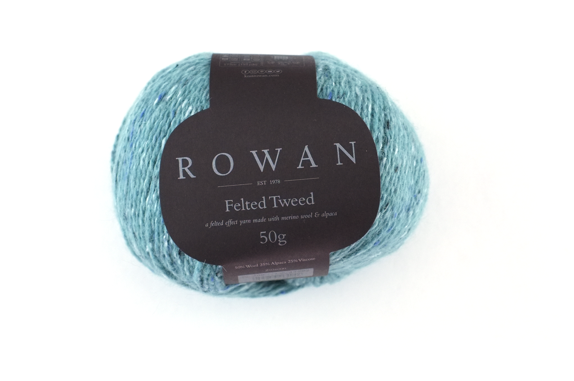 Rowan Felted Tweed Eden 209, light blue-green, merino, alpaca, viscose knitting yarn by Red Beauty Textiles