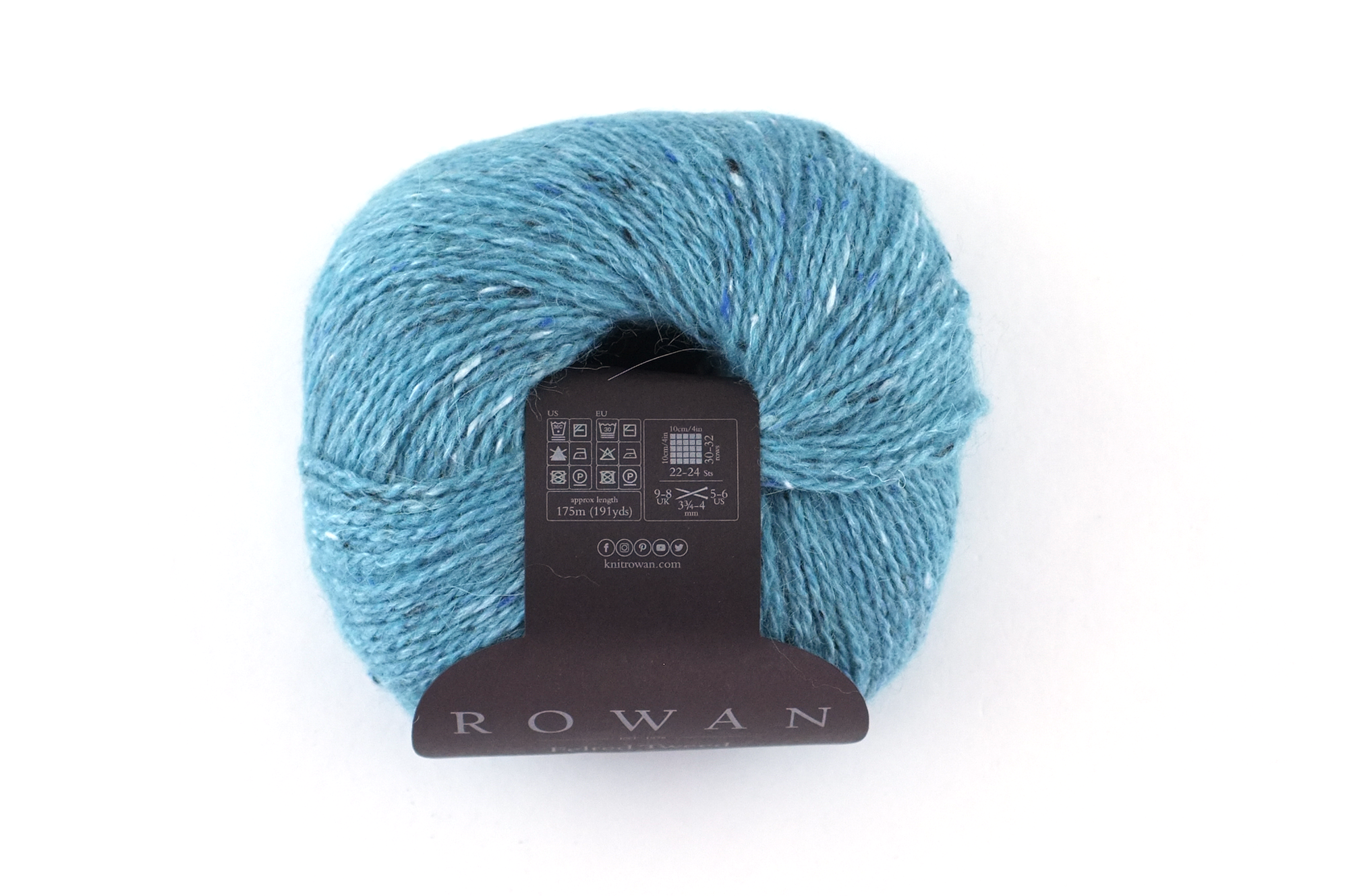 Rowan Felted Tweed Fjord 218, clear blue tweed, merino, alpaca, viscose knitting yarn by Red Beauty Textiles