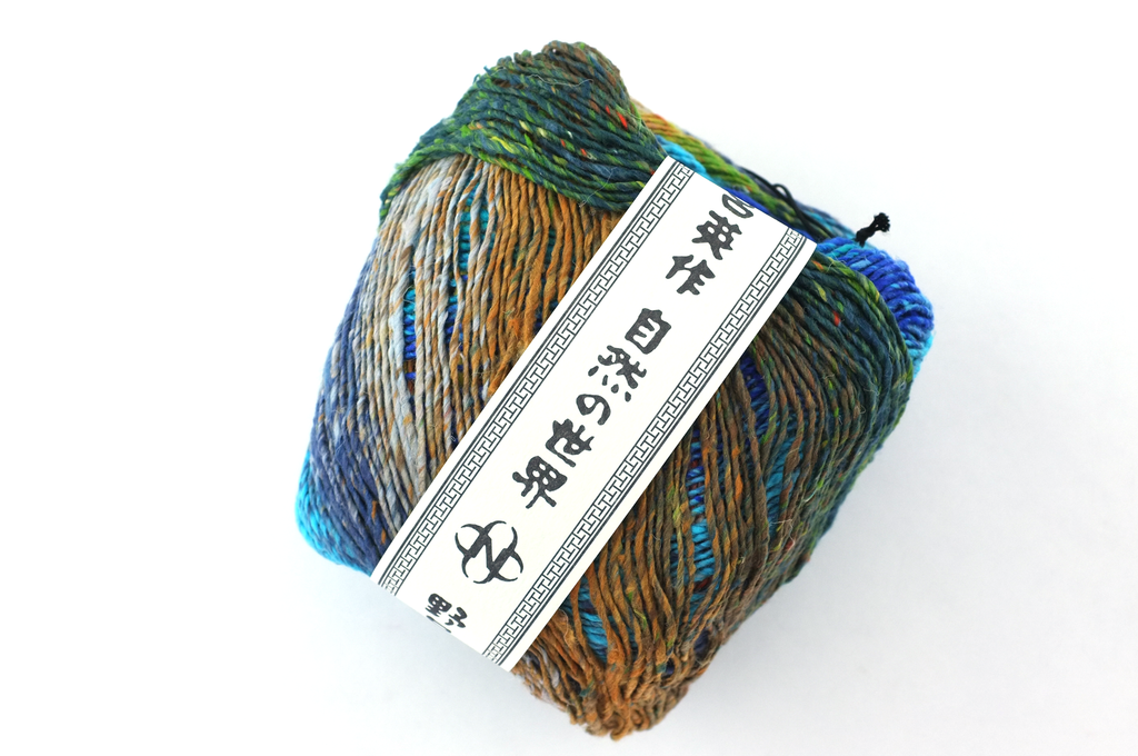 Noro Haruito, silk-cotton yarn, worsted weight, blues, greens, dragon skeins, col 01 - Red Beauty Textiles