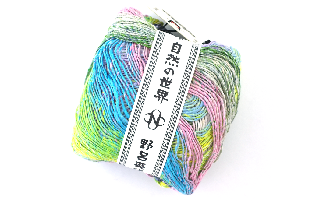 Noro Haruito, silk-cotton yarn, worsted weight, lovely pastels, dragon skeins, col 03