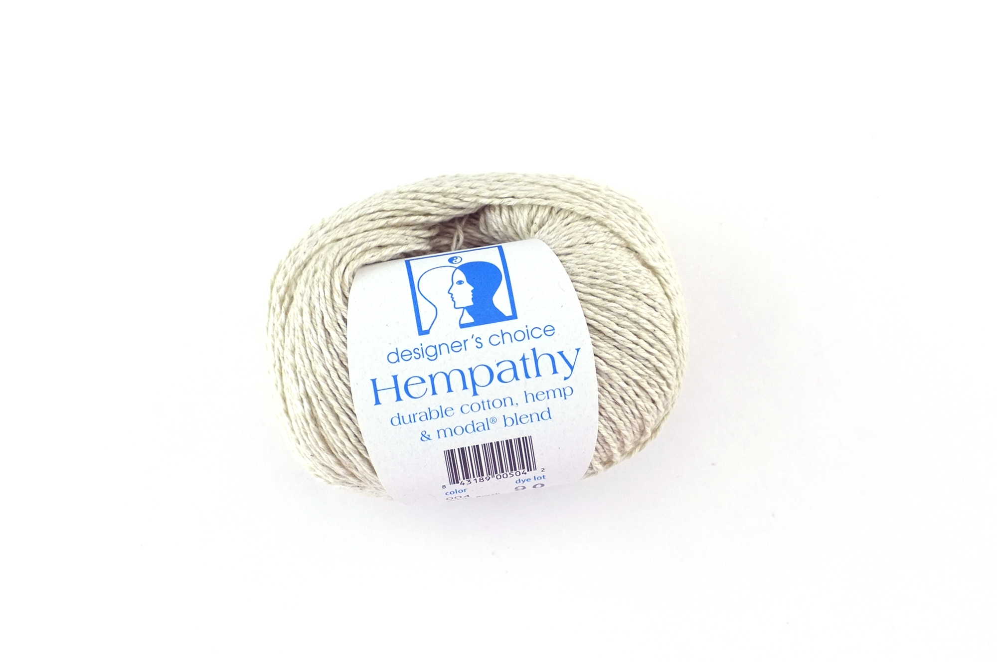 Hempathy no 004, White Beach, hemp, cotton, modal, beige heather, linen-like DK weight knitting yarn by Red Beauty Textiles