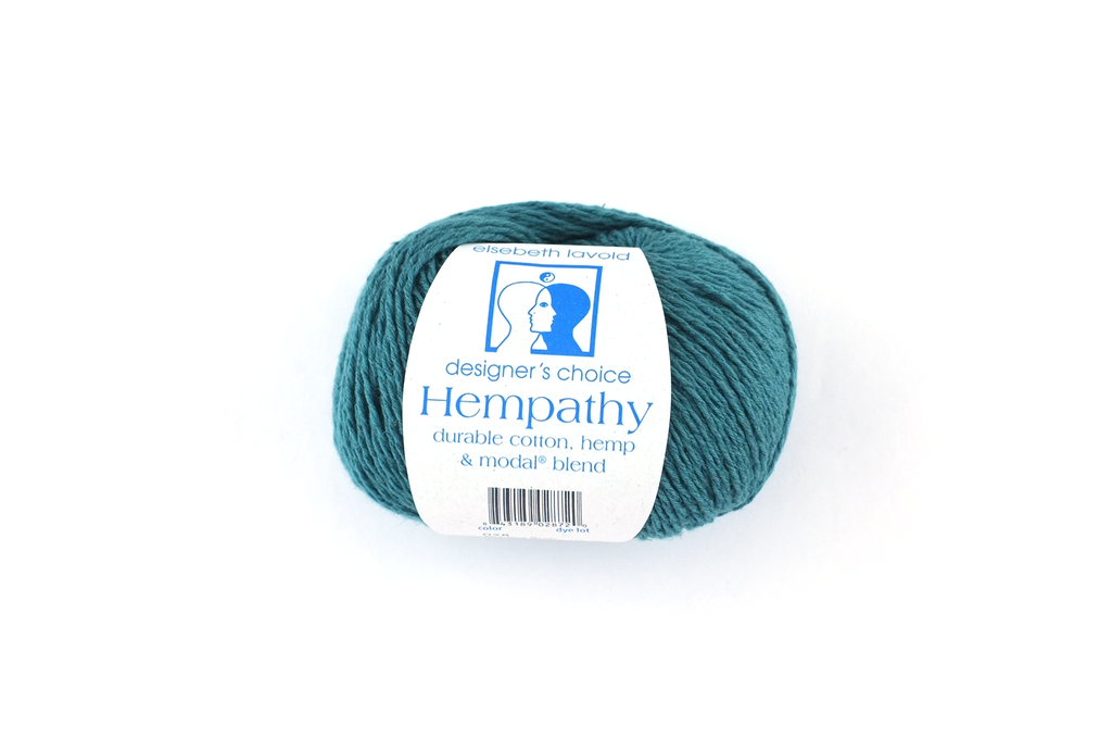 Hempathy no 028, Blue Pine Green, hemp, cotton, modal, linen-like DK weight knitting yarn - Red Beauty Textiles