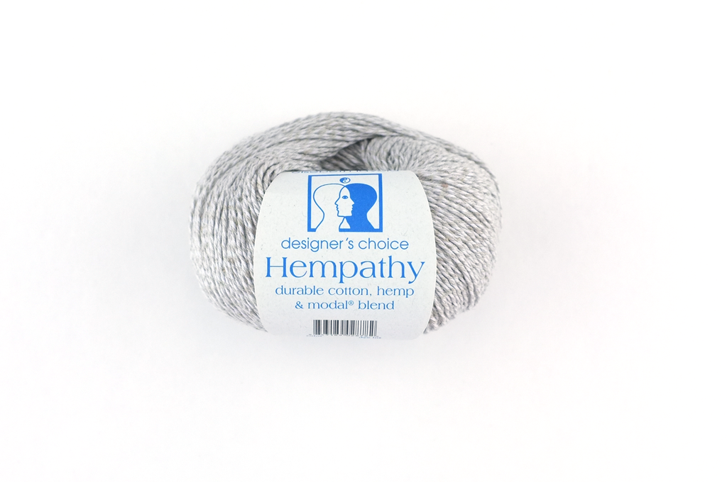 Hempathy no 034, Pale Silver, hemp, cotton, modal, linen-like DK weight knitting yarn