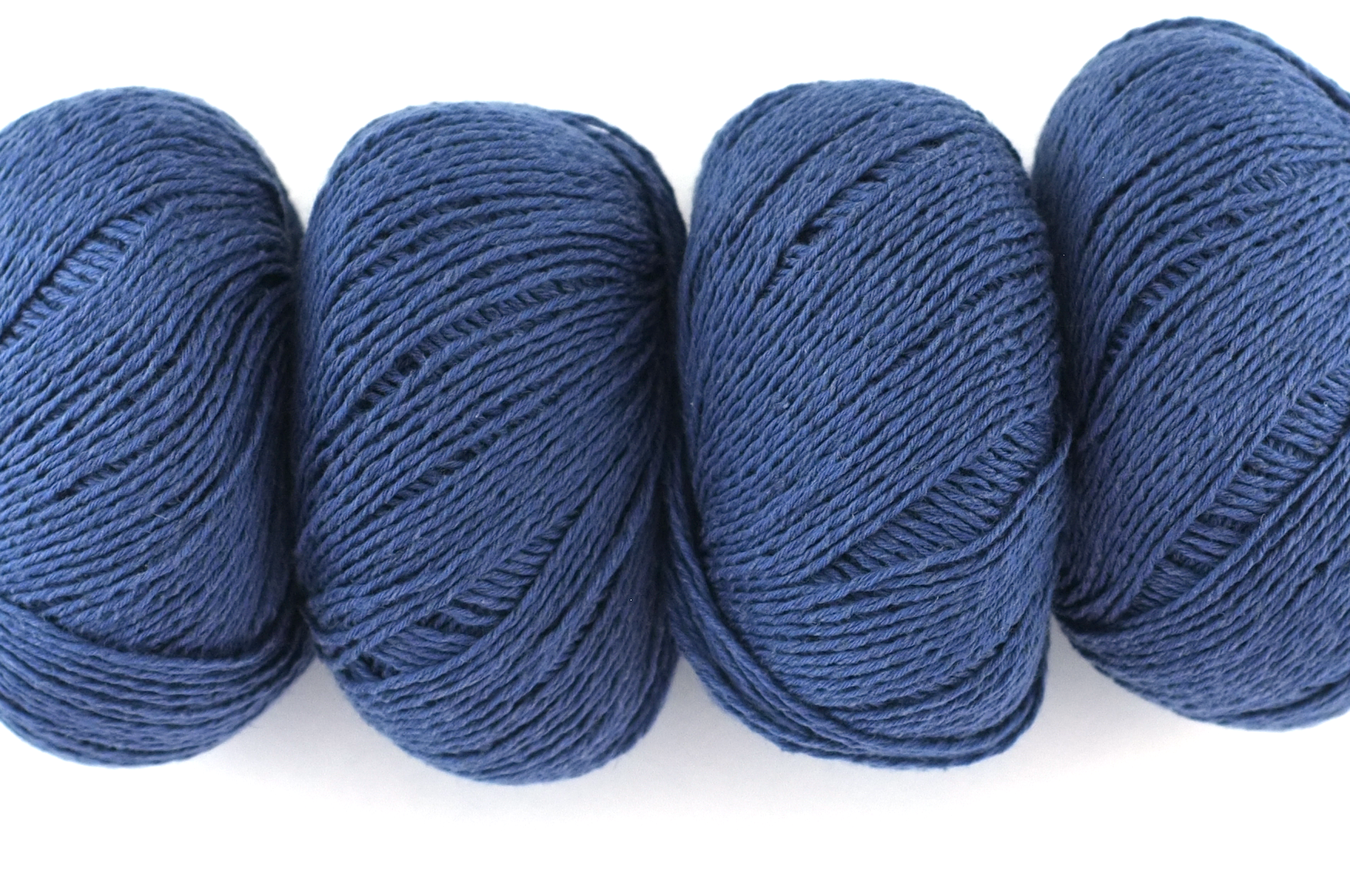 Hempathy no 041, Hazy Blue, hemp, cotton, modal, linen-like DK weight knitting yarn, blue. by Red Beauty Textiles