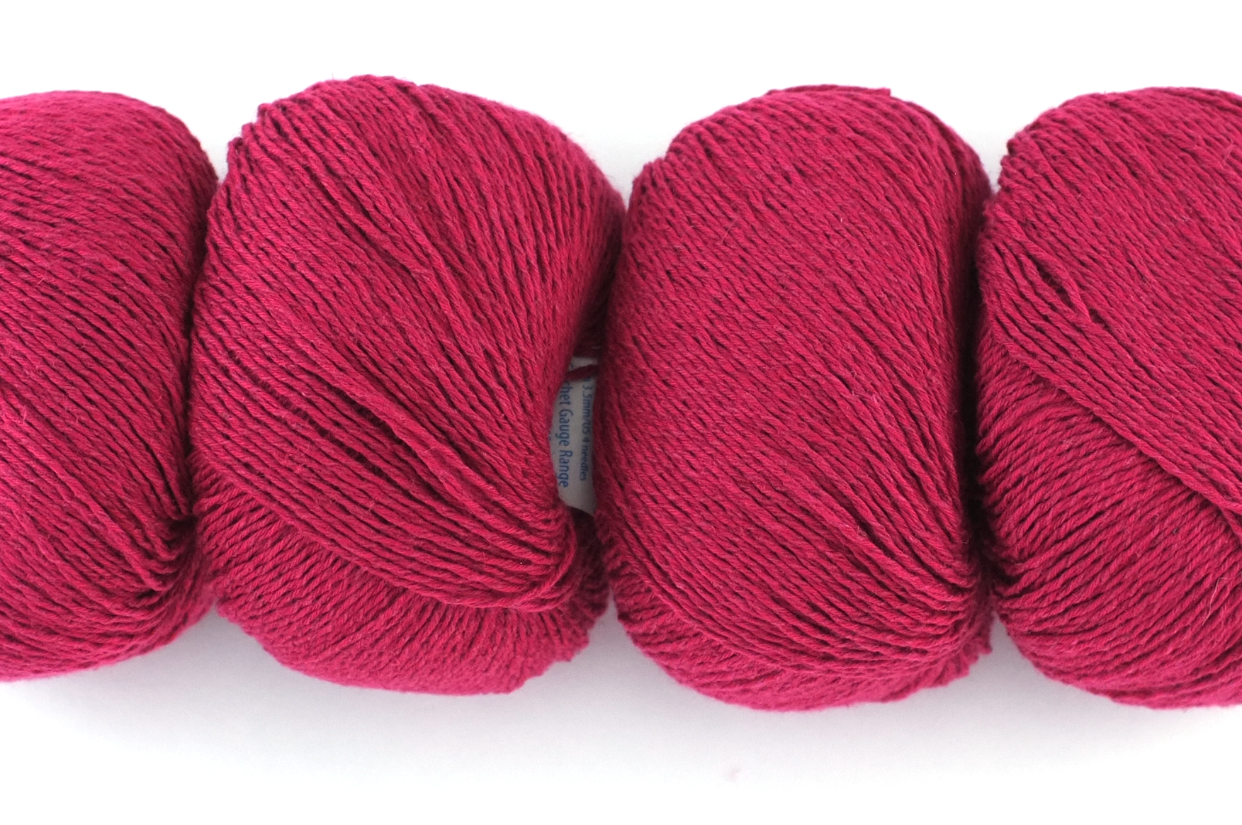 Hempathy no 043, Claret, hemp, cotton, modal, linen-like DK weight knitting yarn, red by Red Beauty Textiles