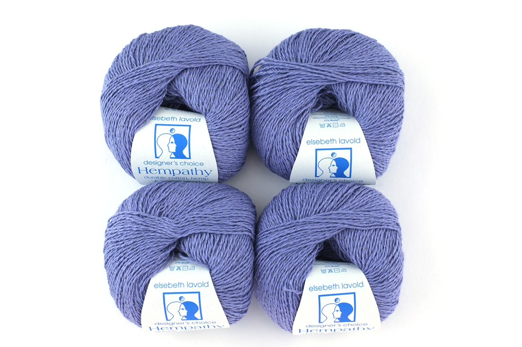Hempathy no 046, Light Denim, hemp, cotton, modal in light blue, linen-like DK weight knitting yarn by Red Beauty Textiles