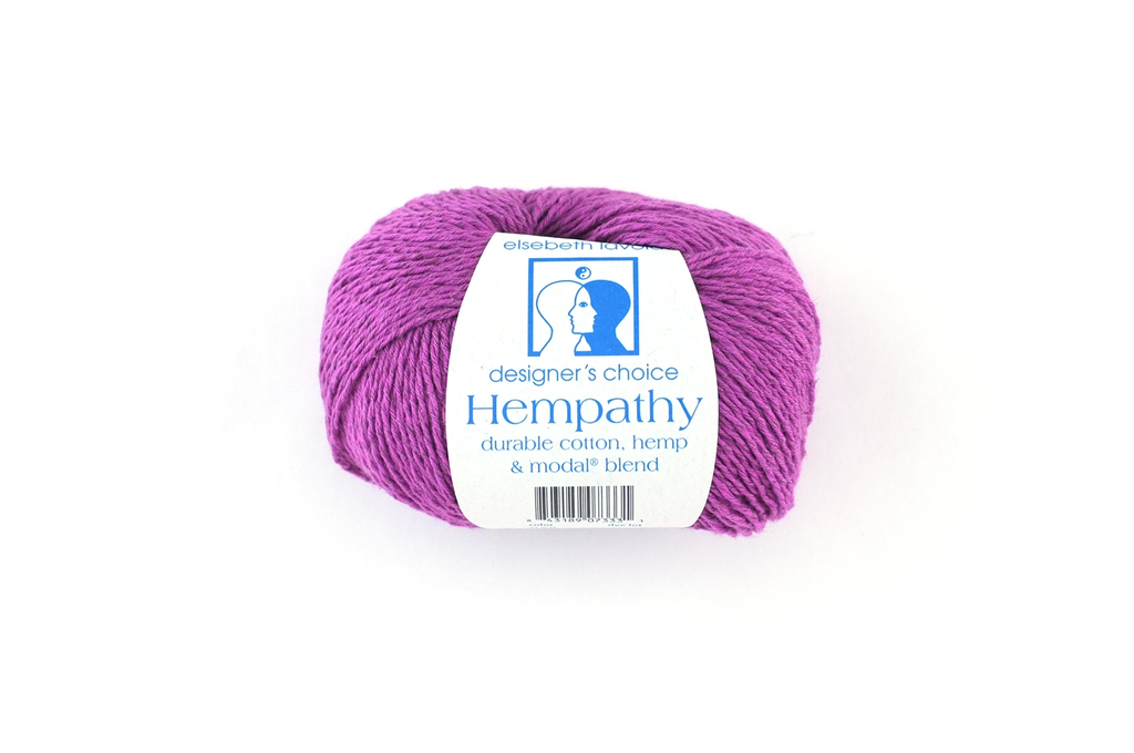 Hempathy no 058, Red Violet, hemp, cotton, modal, linen-like DK weight knitting yarn - Red Beauty Textiles