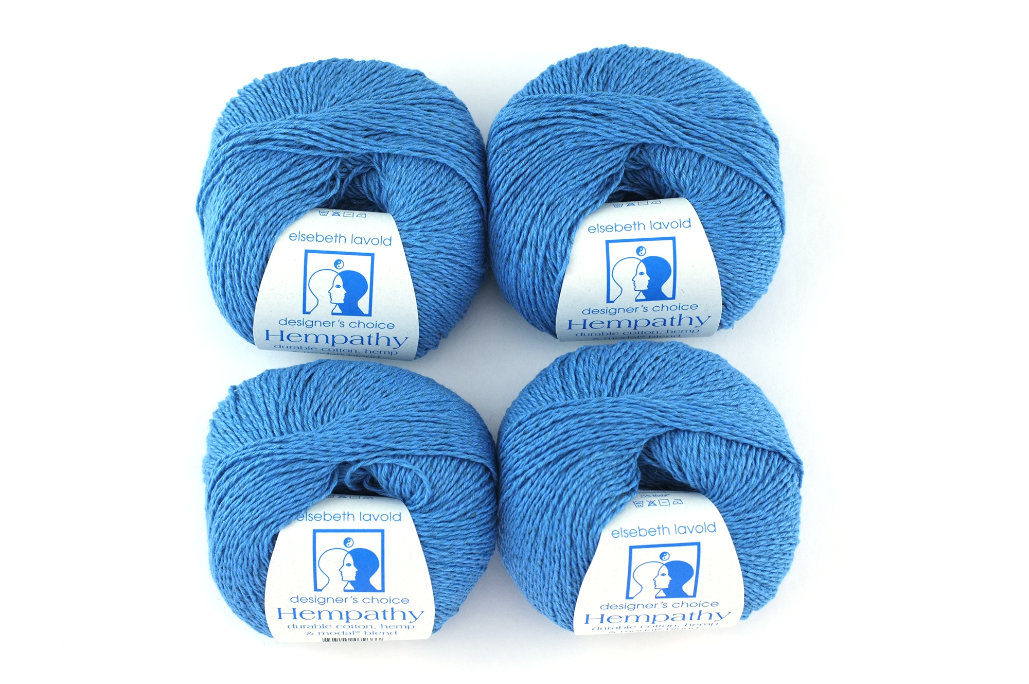 Hempathy no 066, Summer Blue, hemp, cotton, modal, linen-like DK weight knitting yarn by Red Beauty Textiles