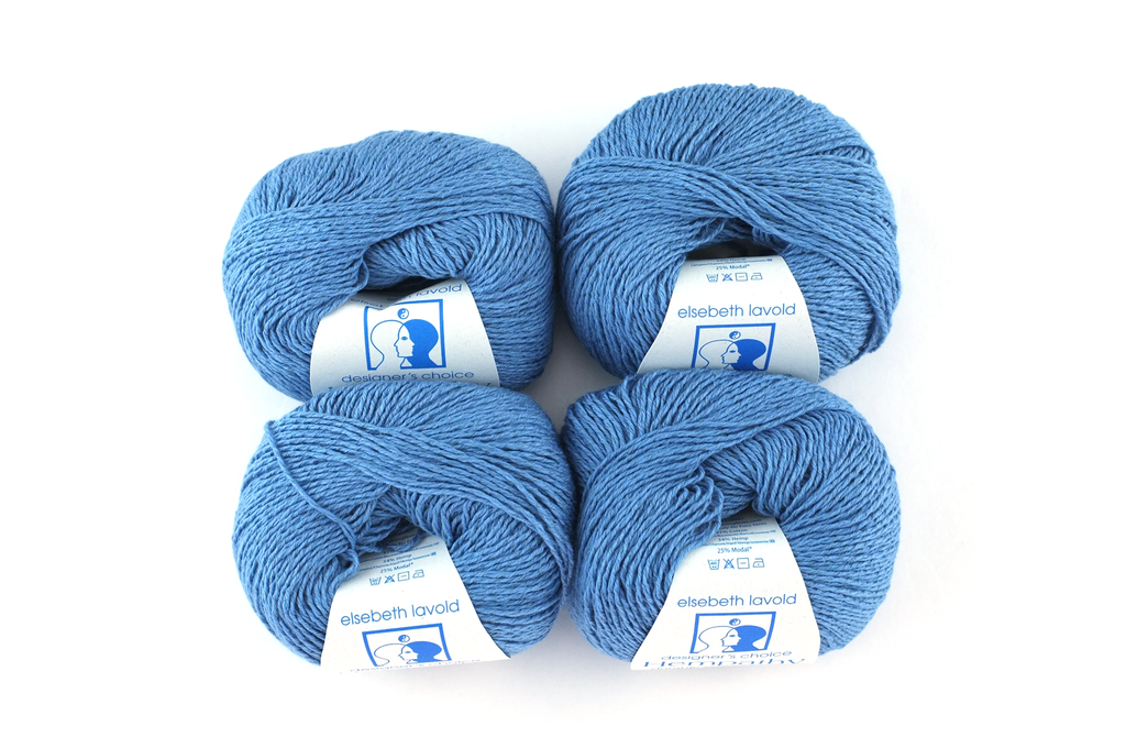 Hempathy no 070, Bluebird, hemp, cotton, modal, linen-like DK weight knitting yarn by Red Beauty Textiles