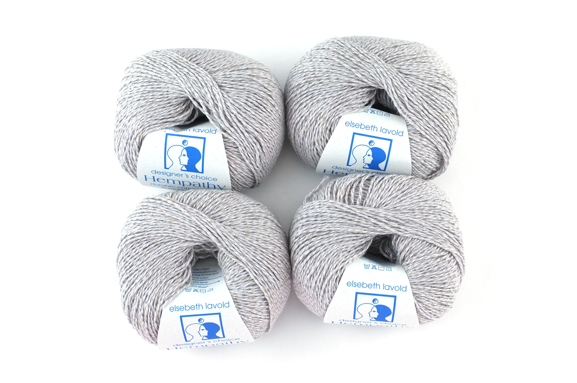 Hempathy no 080, Snow Leopard, hemp, cotton, modal, linen-like DK weight knitting yarn by Red Beauty Textiles