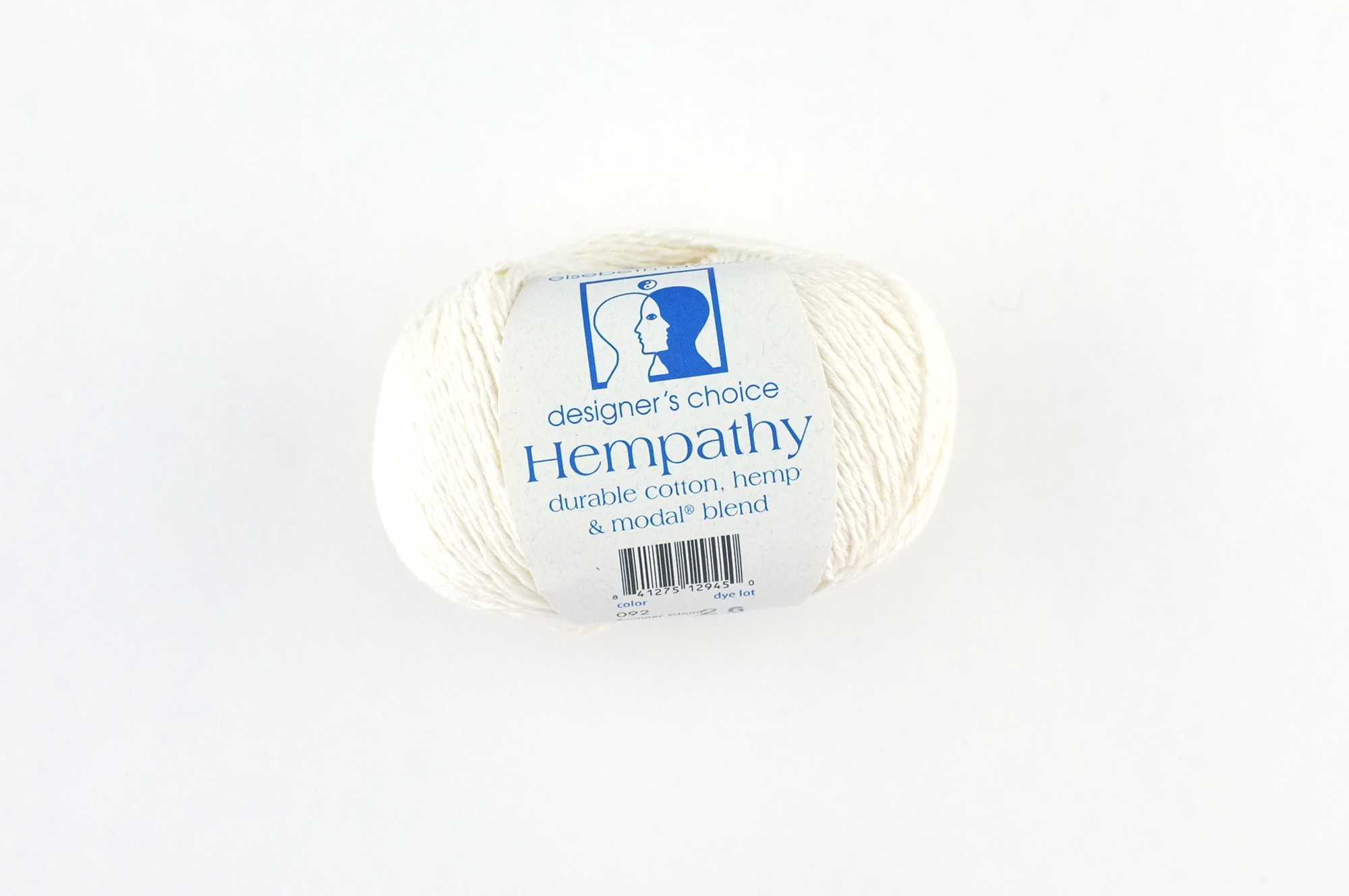 Hempathy no 092, Summer Cloud, hemp, cotton, modal knitting yarn in, linen-like DK weight knitting yarn by Red Beauty Textiles