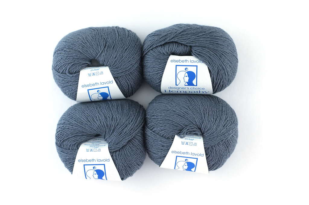 Hempathy no 099, Touchstone, hemp, cotton, modal, knitting yarn in dark gray, linen-like DK weight knitting yarn - Red Beauty Textiles