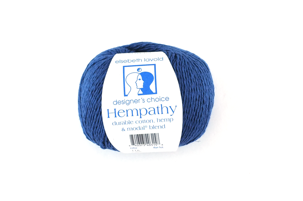 Hempathy no 116 Cobalt, hemp, cotton, DK weight knitting yarn, cobalt blue by Red Beauty Textiles