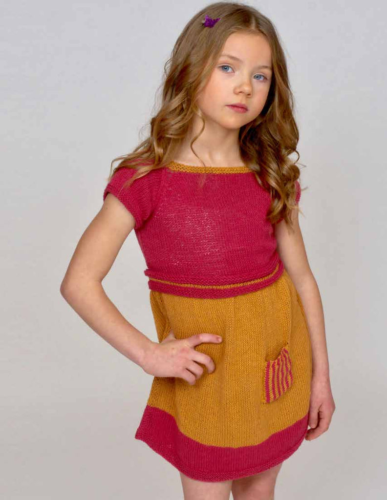 Ivy girl's dress in Hempathy - Free Download - Red Beauty Textiles