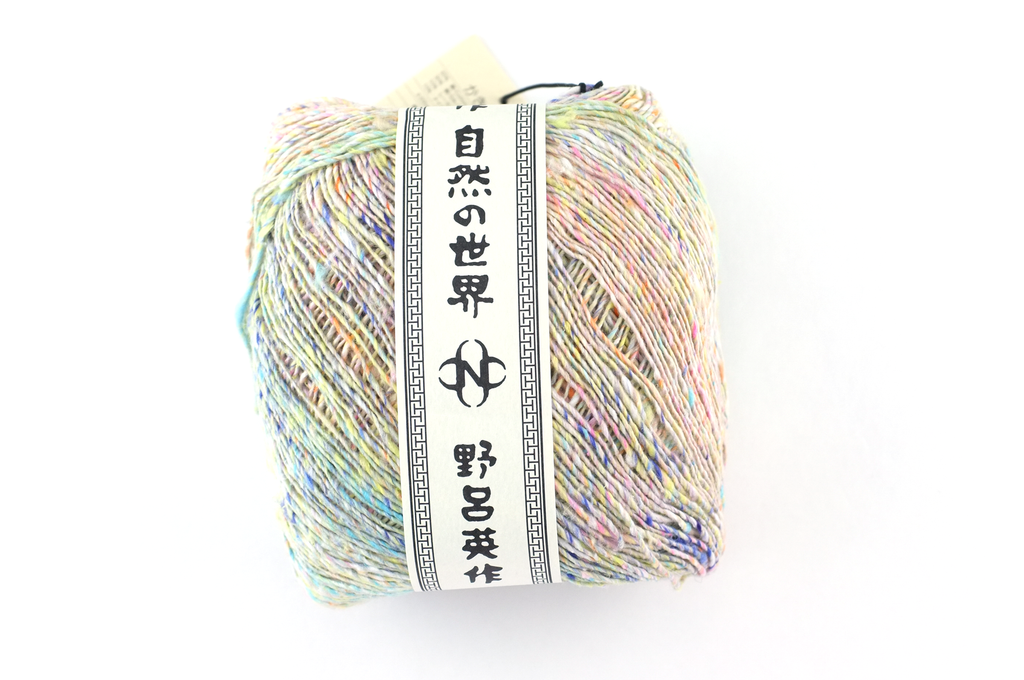 Noro Kakigori, cotton and silk sport/DK weight yarn, off-white tweed, jumbo skeins, col 01 by Red Beauty Textiles